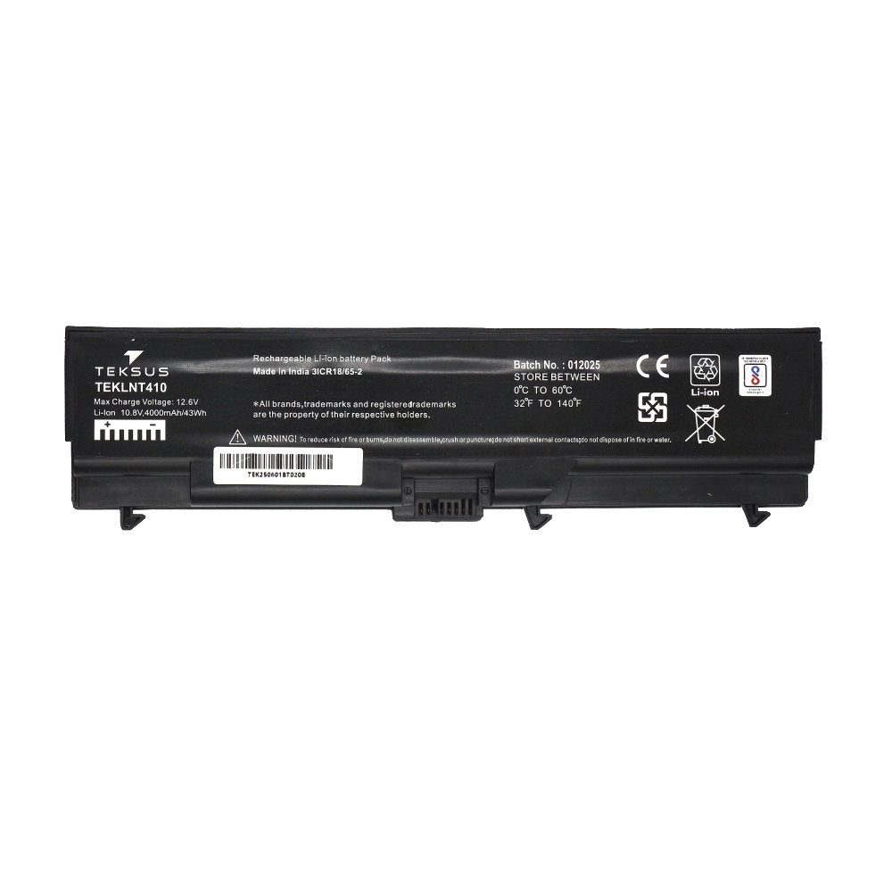Teksus Laptop Battery Compatible For Lenovo IBM T410 6c view 2